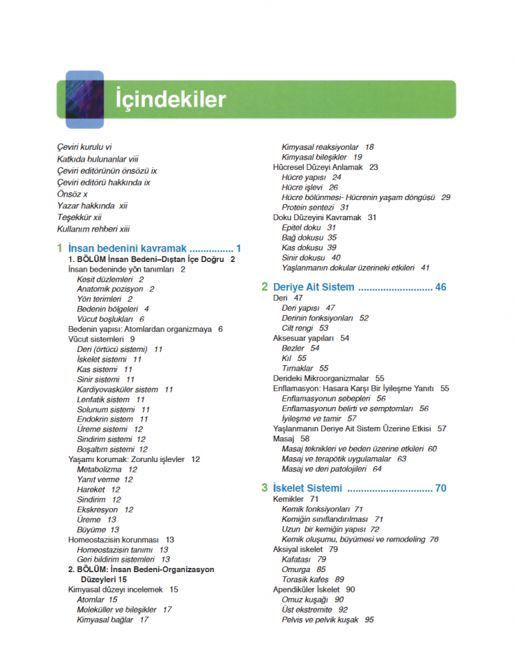 Anatomi ve Fizyoloji 3. Baskı