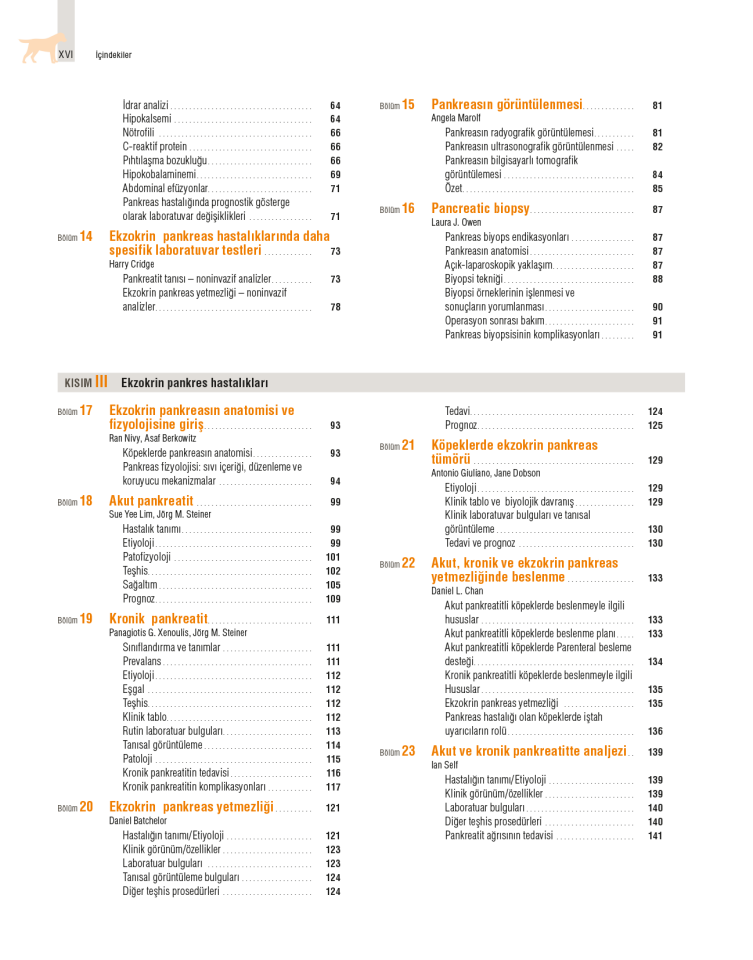 Köpeklerde Hepatobiliyer ve Ekzokrin Pankreas Hastalıkları (Videolu)