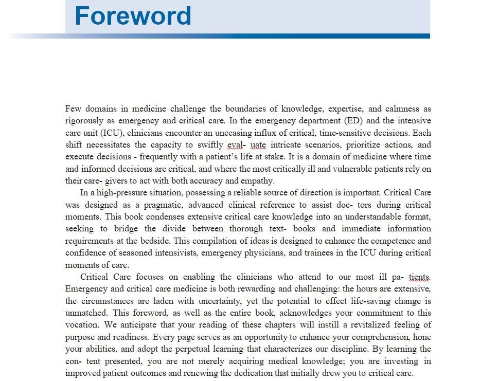 Critical Care