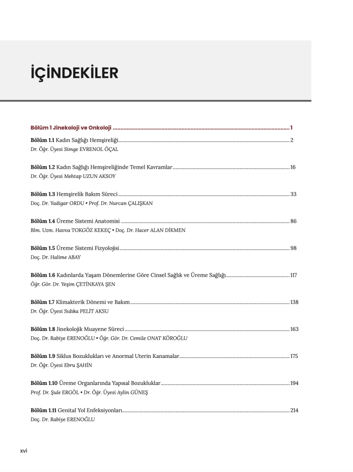 Doğum ve Kadın Hastalıkları Hemşireliği