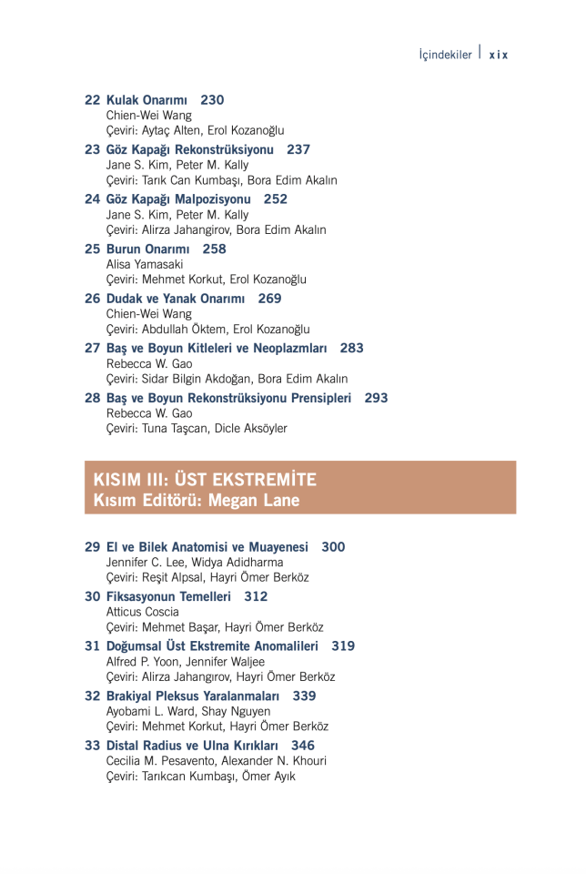 Michigan Plastik Cerrahi El Kitabı