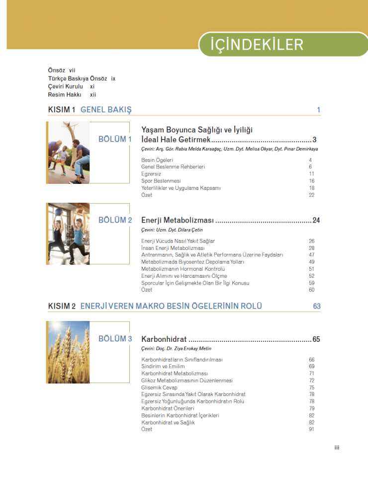 Spor Egzersiz ve Sağlık İçin Beslenme