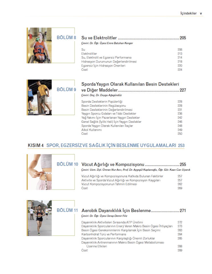 Spor Egzersiz ve Sağlık İçin Beslenme