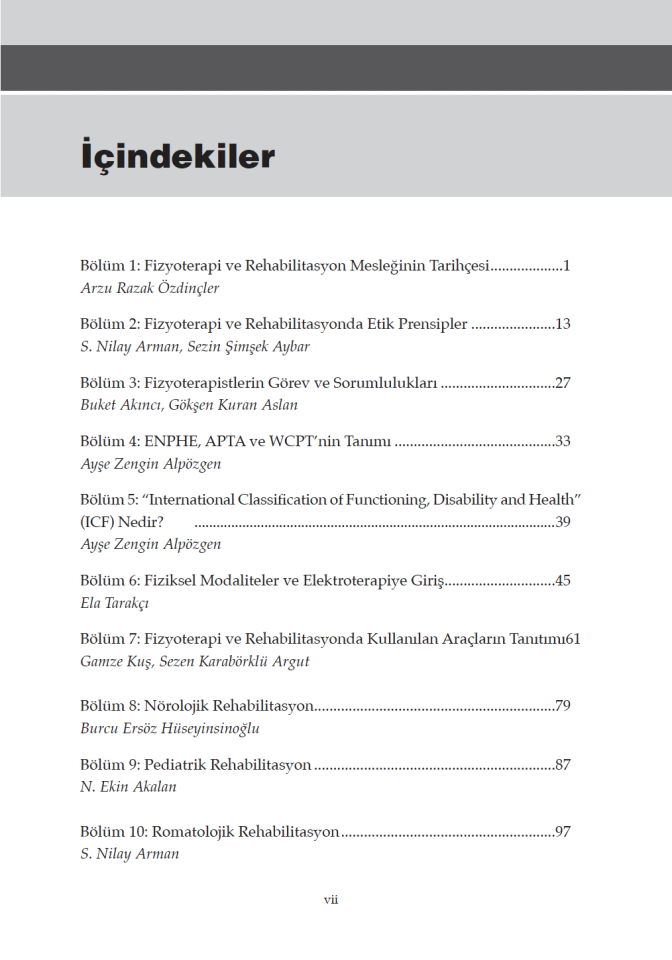 Fizyoterapi ve Rehabilitasyona Giriş