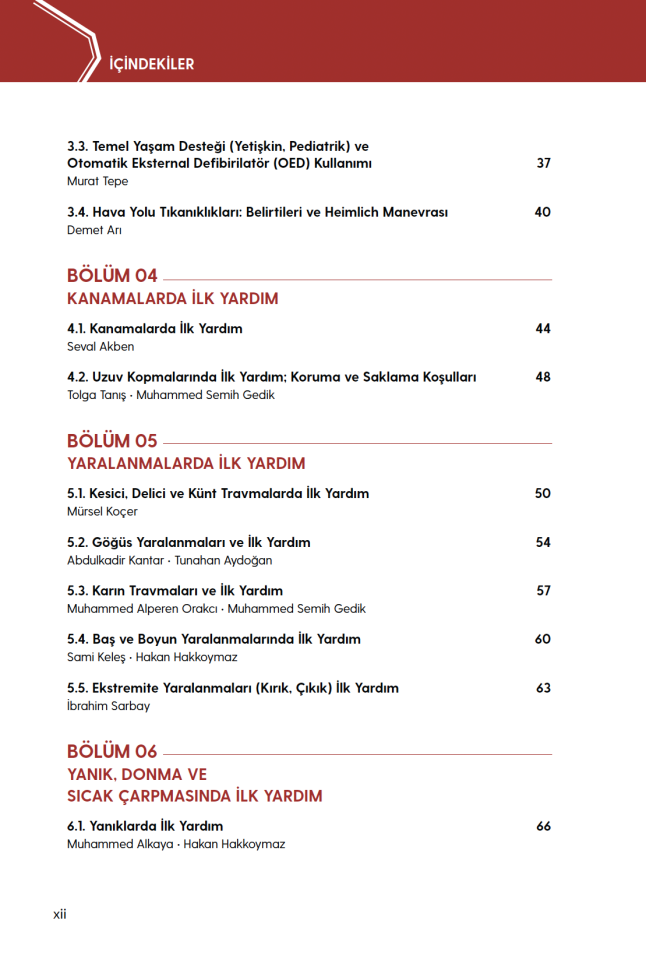 Acil Durumlar ve İlk Yardım Rehberi