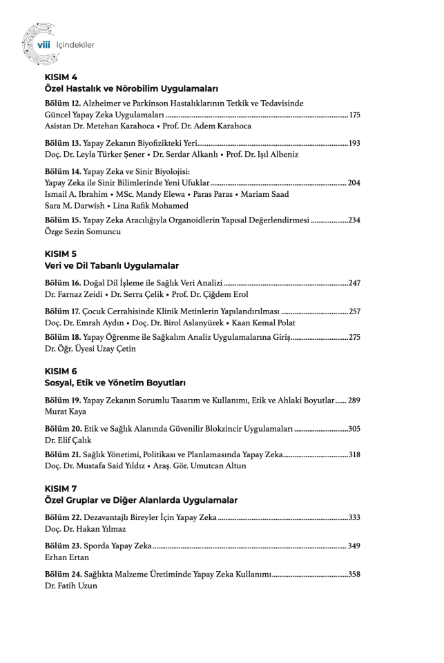 Sağlıkta Yapay Zeka Güncel Uygulamalar İle