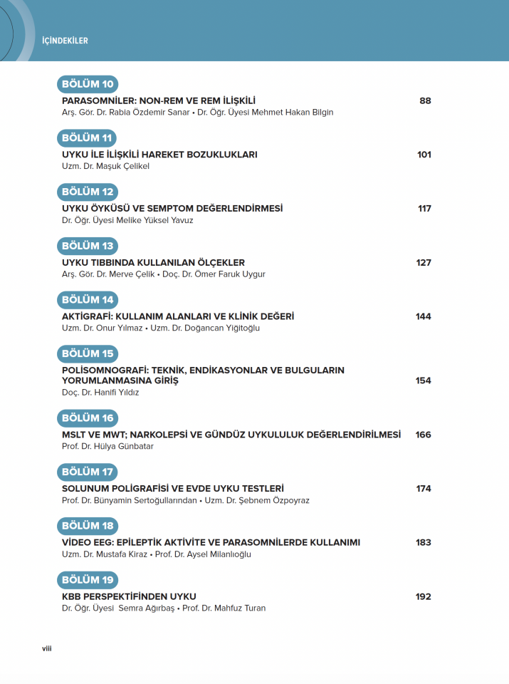 Uyku Uyanıklık Bozuklukları