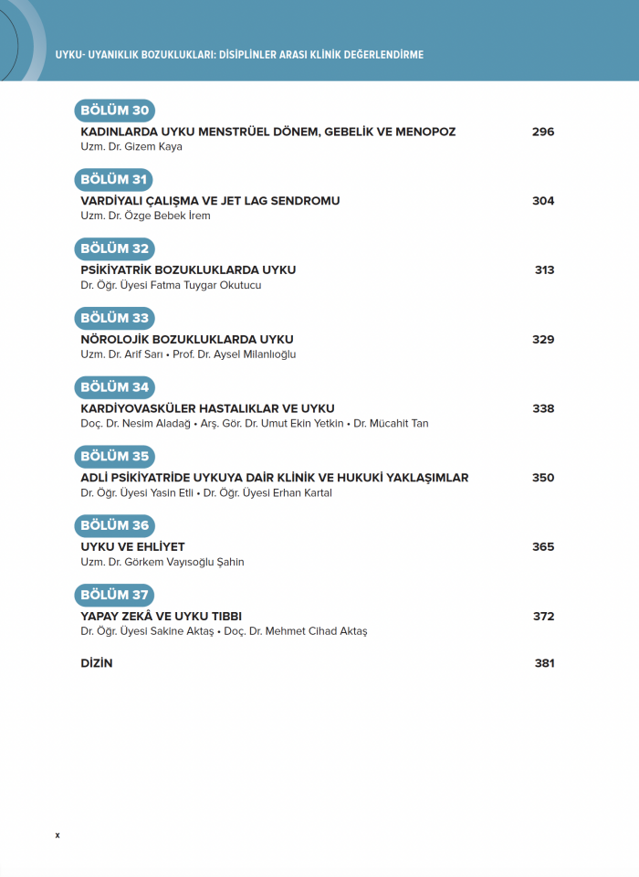 Uyku Uyanıklık Bozuklukları