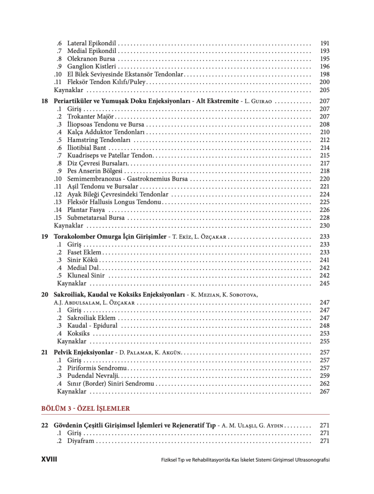 Fiziksel Tıp ve Rehabilitasyon'da Kas İskelet Sistemi Girişimsel Ultrasonografisi