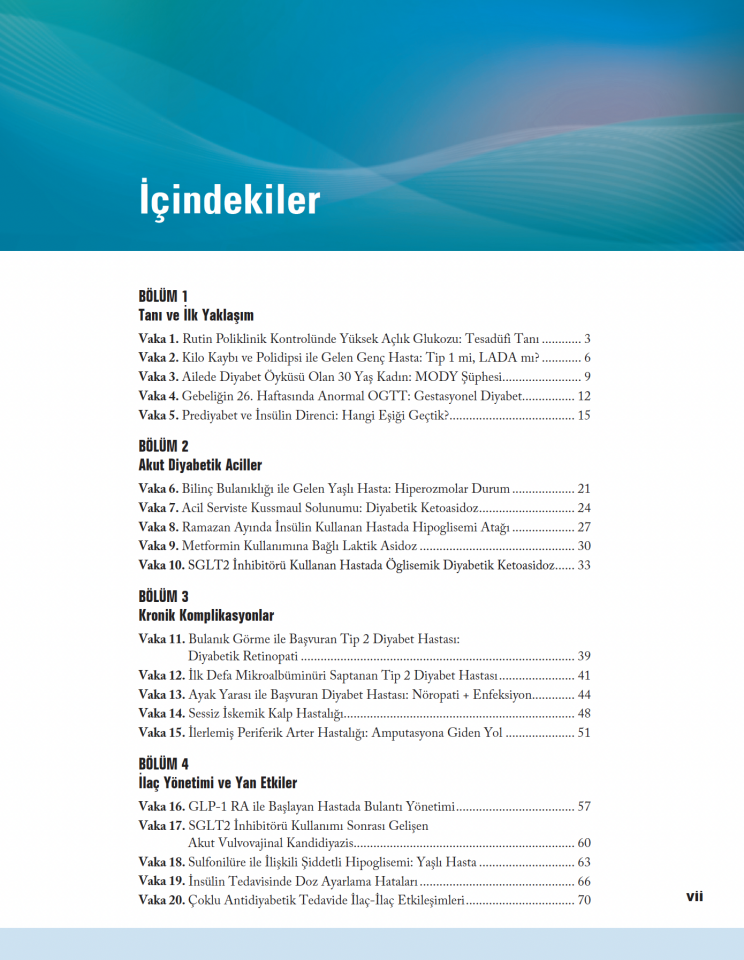 Klinik Vakalar Diyabet