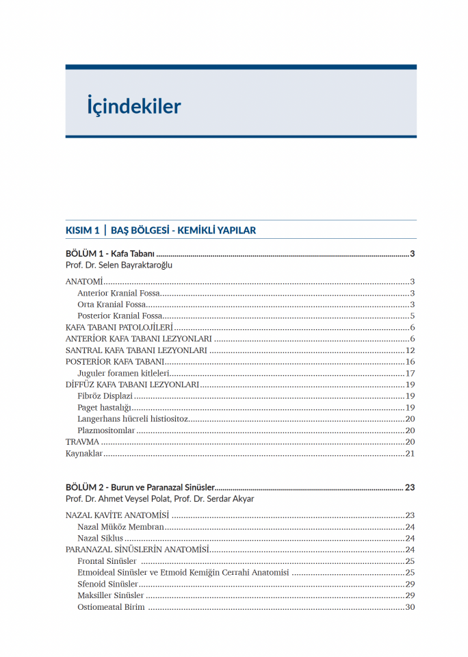 Baş ve Boyun Radyolojisi