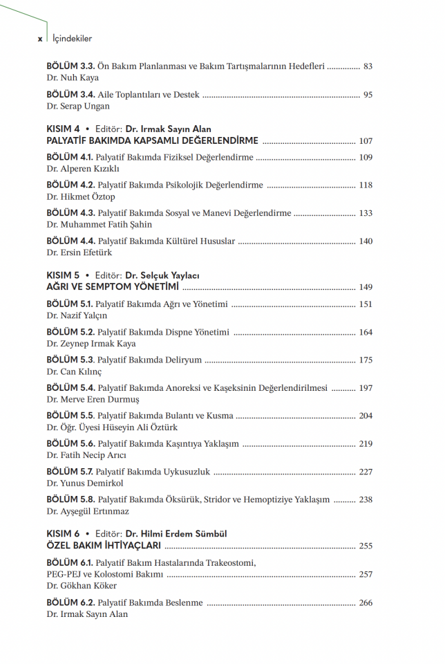 Palyatif Bakımın Esasları