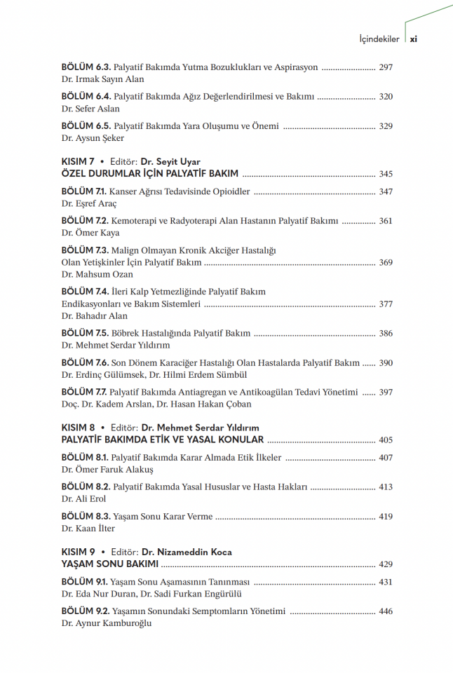 Palyatif Bakımın Esasları