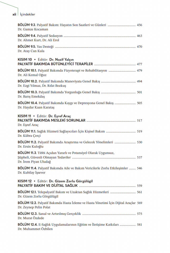 Palyatif Bakımın Esasları