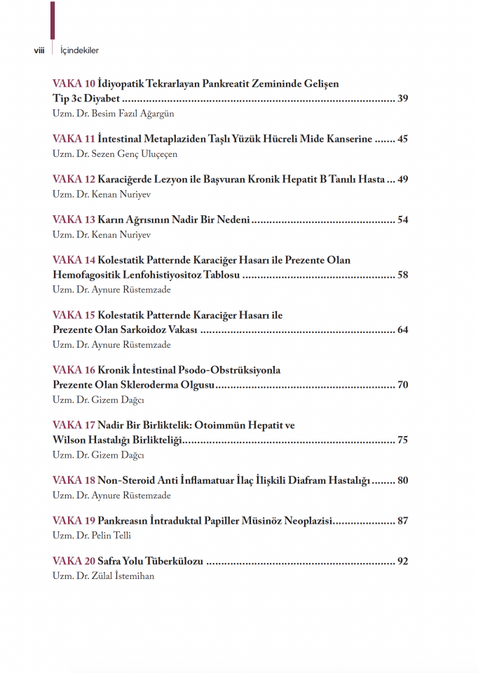 Çapa Gastroenteroloji Vaka Kitabı