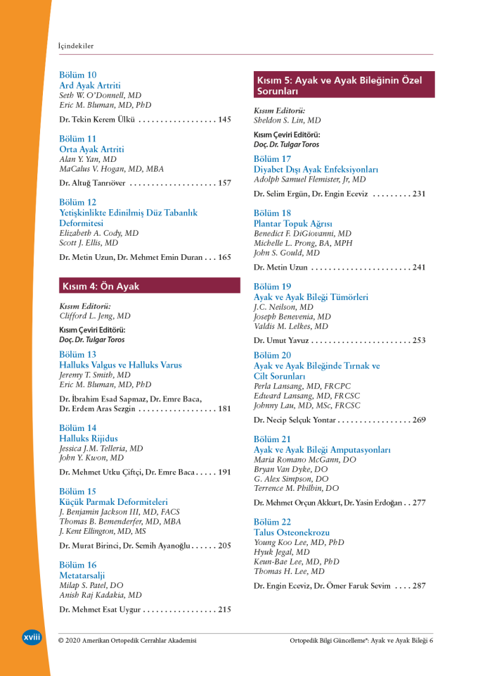 OKU 6 - Ayak ve Ayak Bileği TOTBİD YAYINI