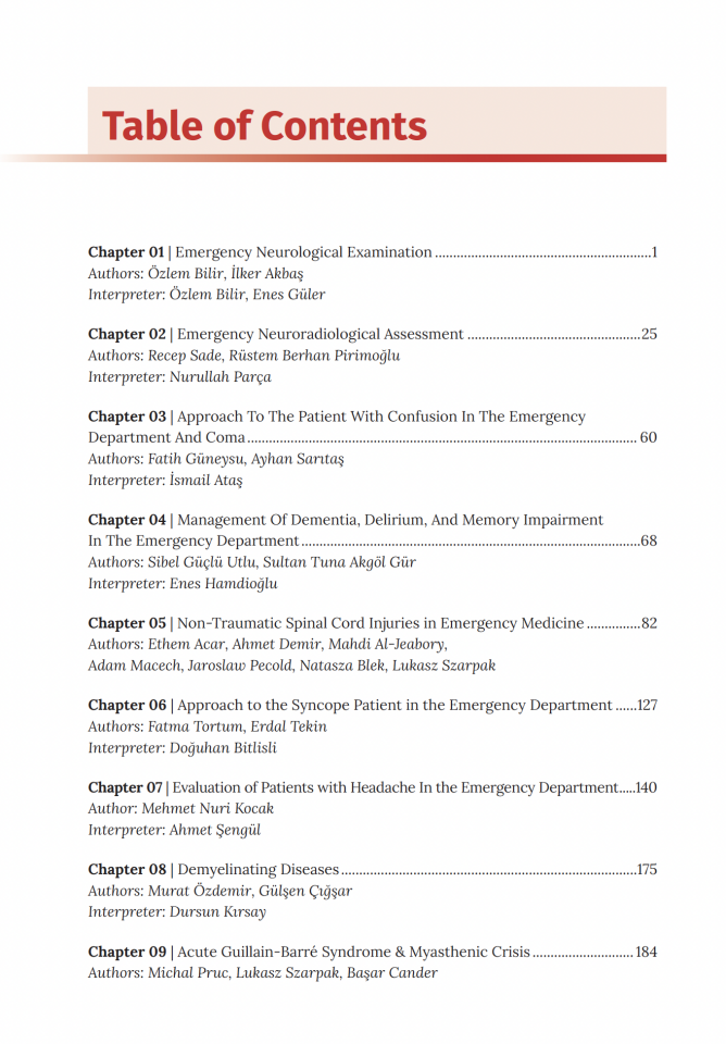Neurologic Emergencies