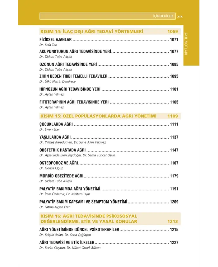 Ağrı Akıl Notları