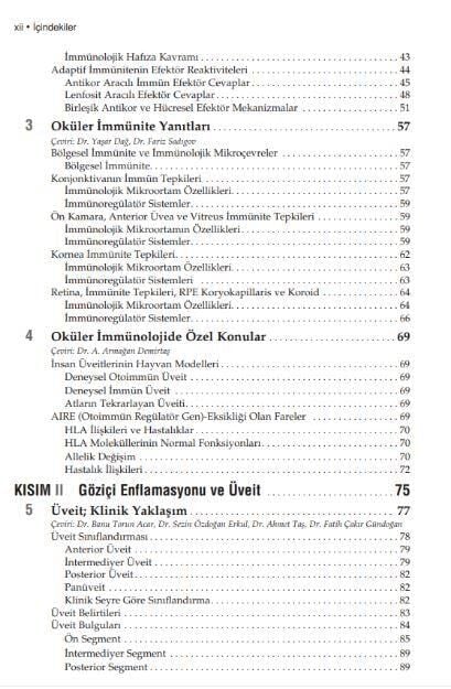 American Academy of Ophthalmology Göziçi Enflamasyonu ve Üveit
