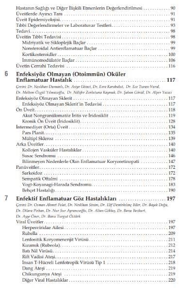 American Academy of Ophthalmology Göziçi Enflamasyonu ve Üveit