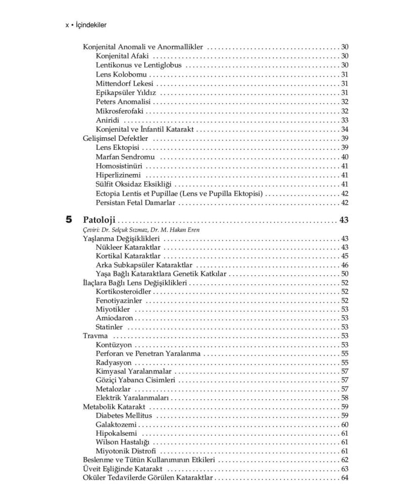American Academy of Ophthalmology Lens ve Katarakt