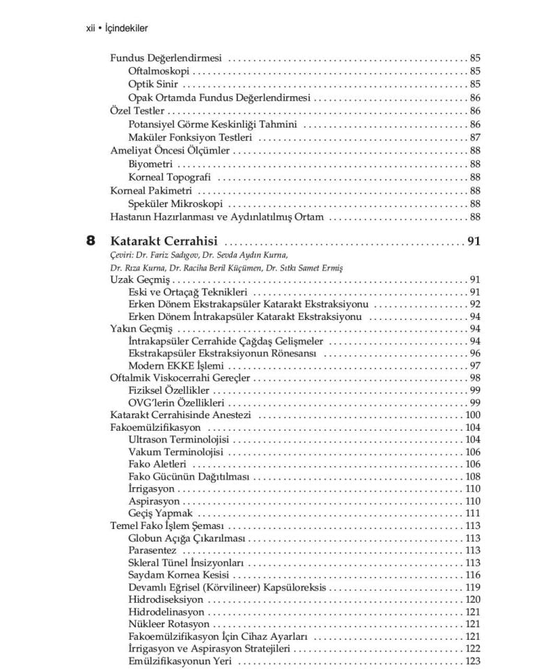 American Academy of Ophthalmology Lens ve Katarakt