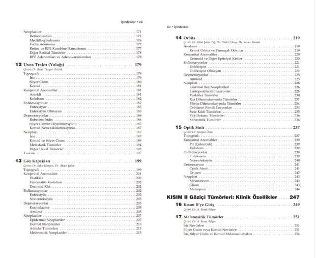 American Academy of Ophthalmology Oftalmik Patoloji ve Göziçi Tümörleri