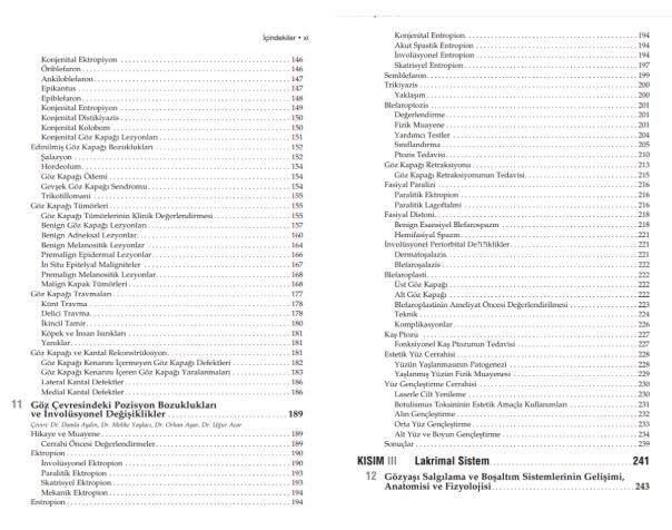 American Academy of Ophthalmology Orbita, Göz Kapakları ve Lakrimal Sistem