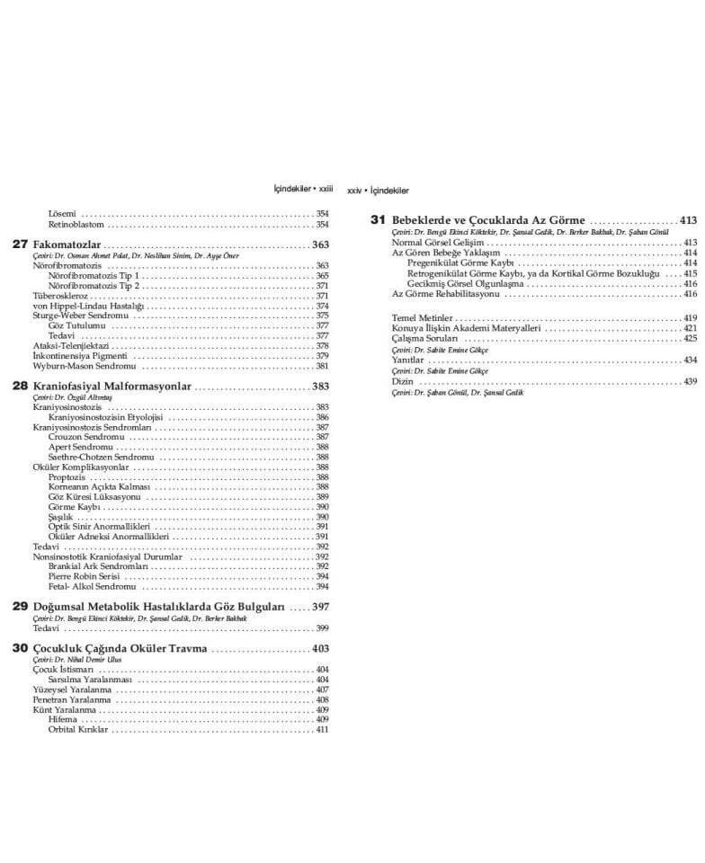 American Academy of Ophthalmology Pediatrik Oftalmoloji ve Şaşılık