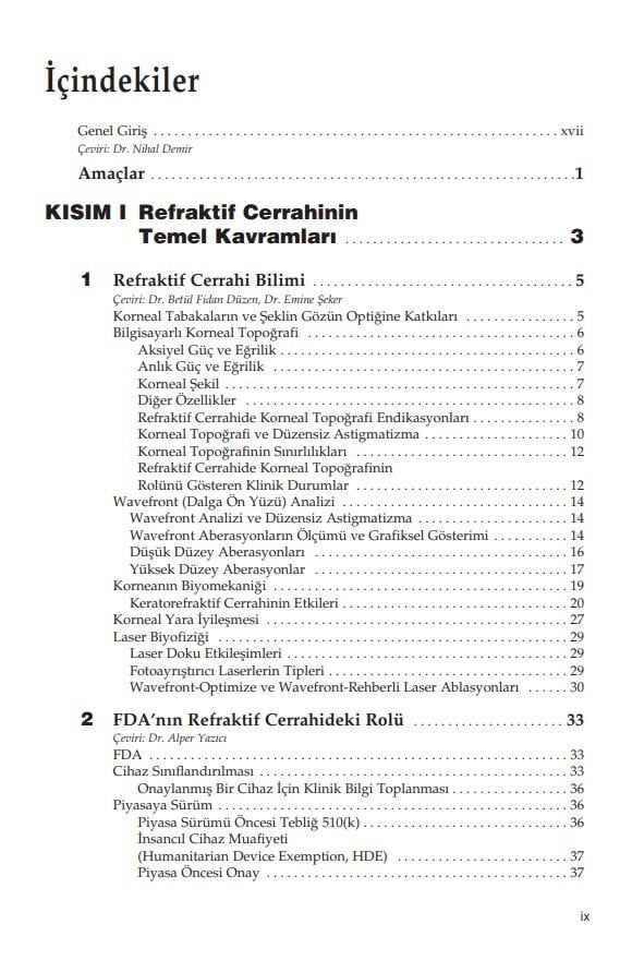 American Academy of Ophthalmology Refraktif Cerrahi