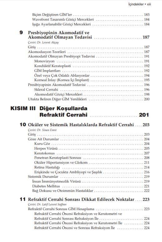 American Academy of Ophthalmology Refraktif Cerrahi