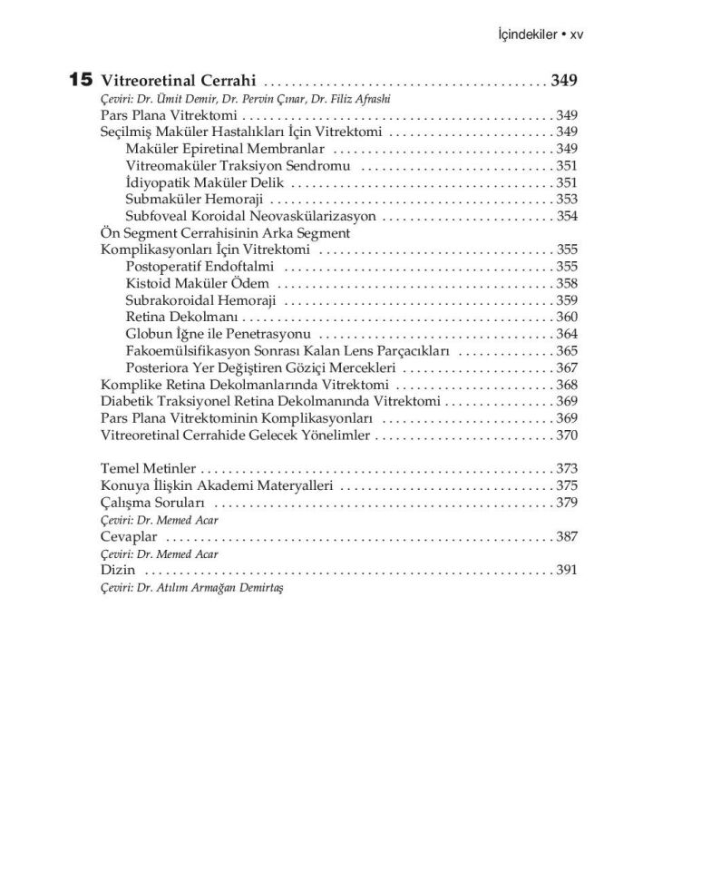 American Academy of Ophthalmology Retina ve Vitreus