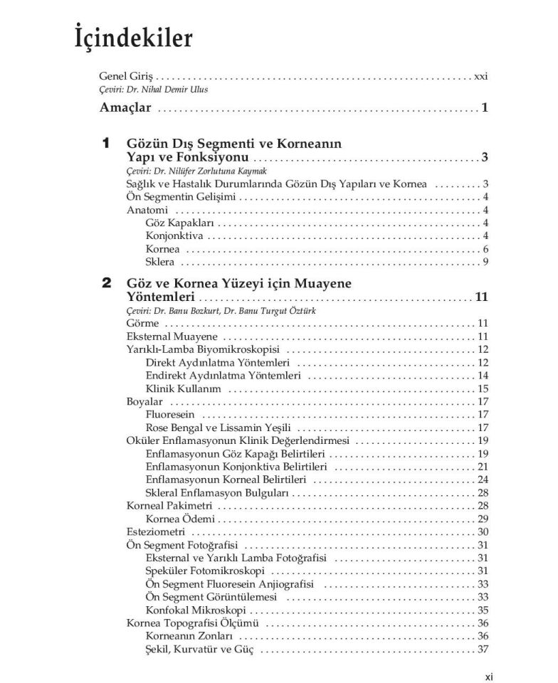American Academy of Ophthalmology Yüzey Hastalıkları ve Kornea