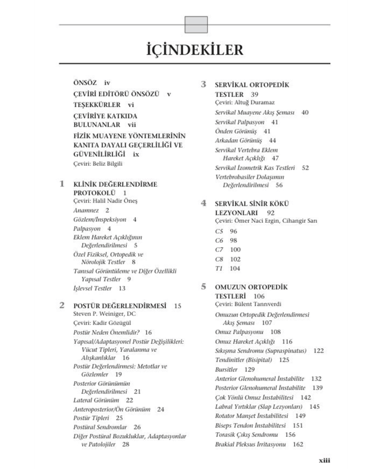 Bölgesel Ortopedik ve Nörolojik Testlerin Fotoğraflandırılmış El Kitabı