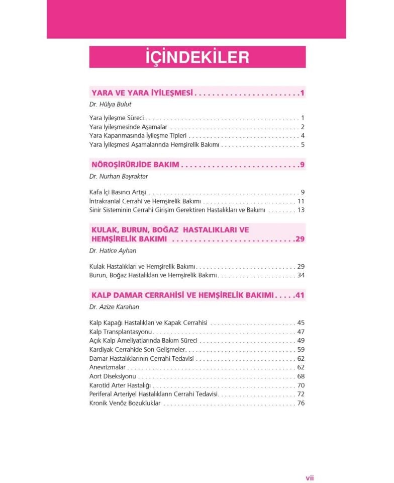 Cerrahi Hastalıkları Hemşireliği Akıl Notları