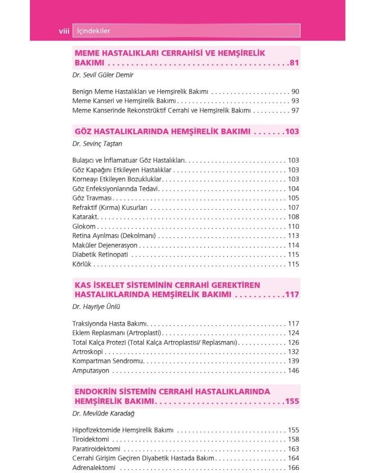 Cerrahi Hastalıkları Hemşireliği Akıl Notları