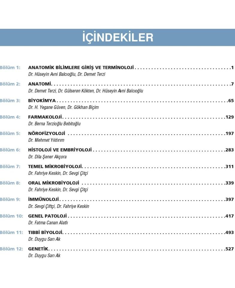 Diş Hekimliği Temel Tıp Bilimleri Akıl Notları