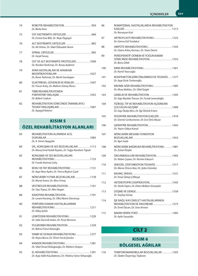 Fiziksel Tıp ve Rehabilitasyon 2 Cilt, 25. Yıl Özel Baskısı (4. Baskı)