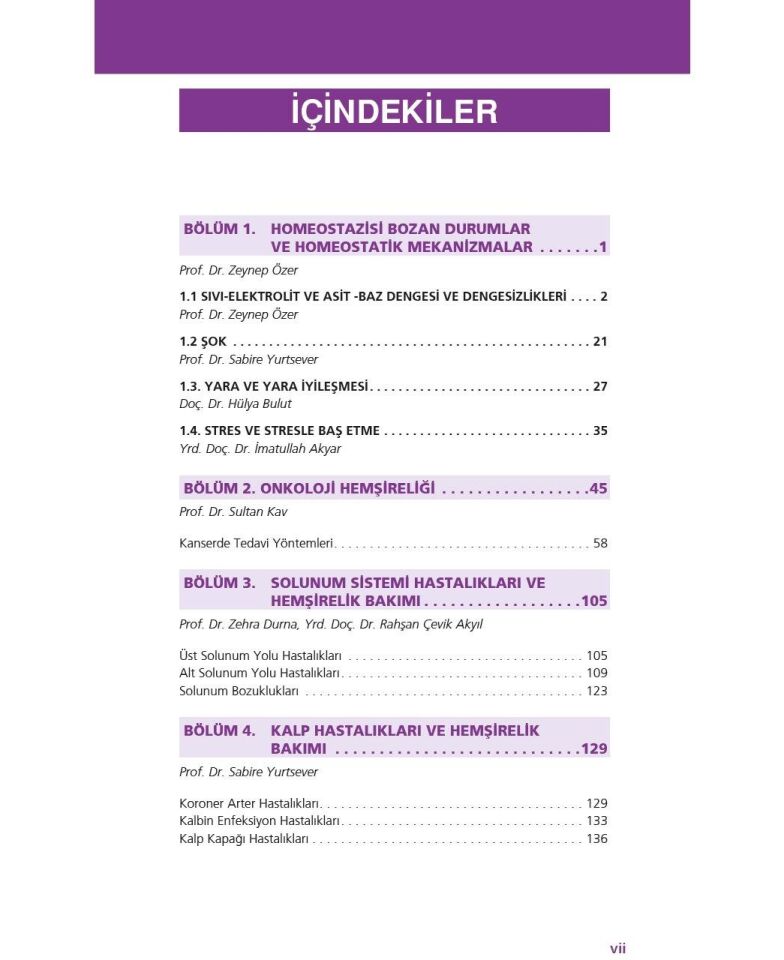 İç Hastalıkları Hemşireliği Akıl Notları