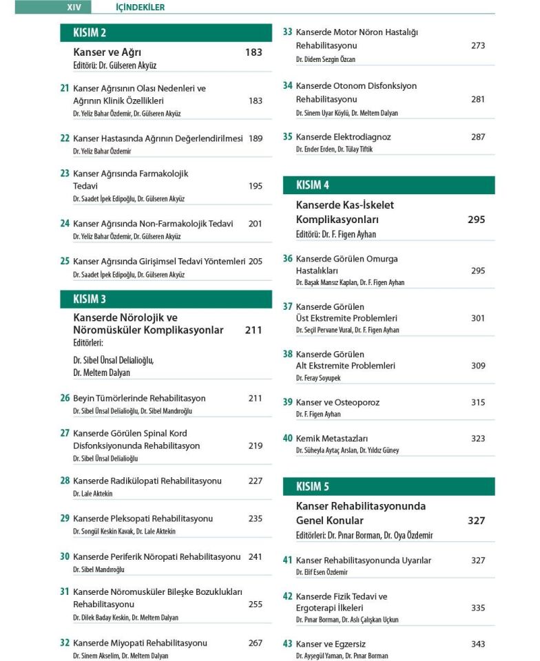 Kanser Rehabilitasyonu