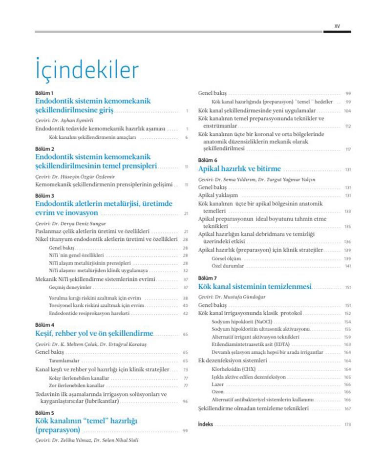 Kök Kanallarının Şekillendirilmesi ve Temizlenmesi