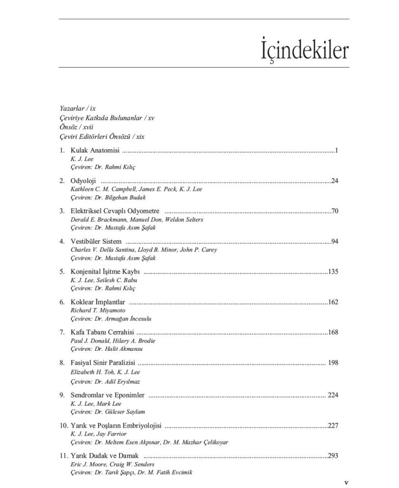 Lee Essential Otolaryngology Baş ve Boyun Cerrahisi