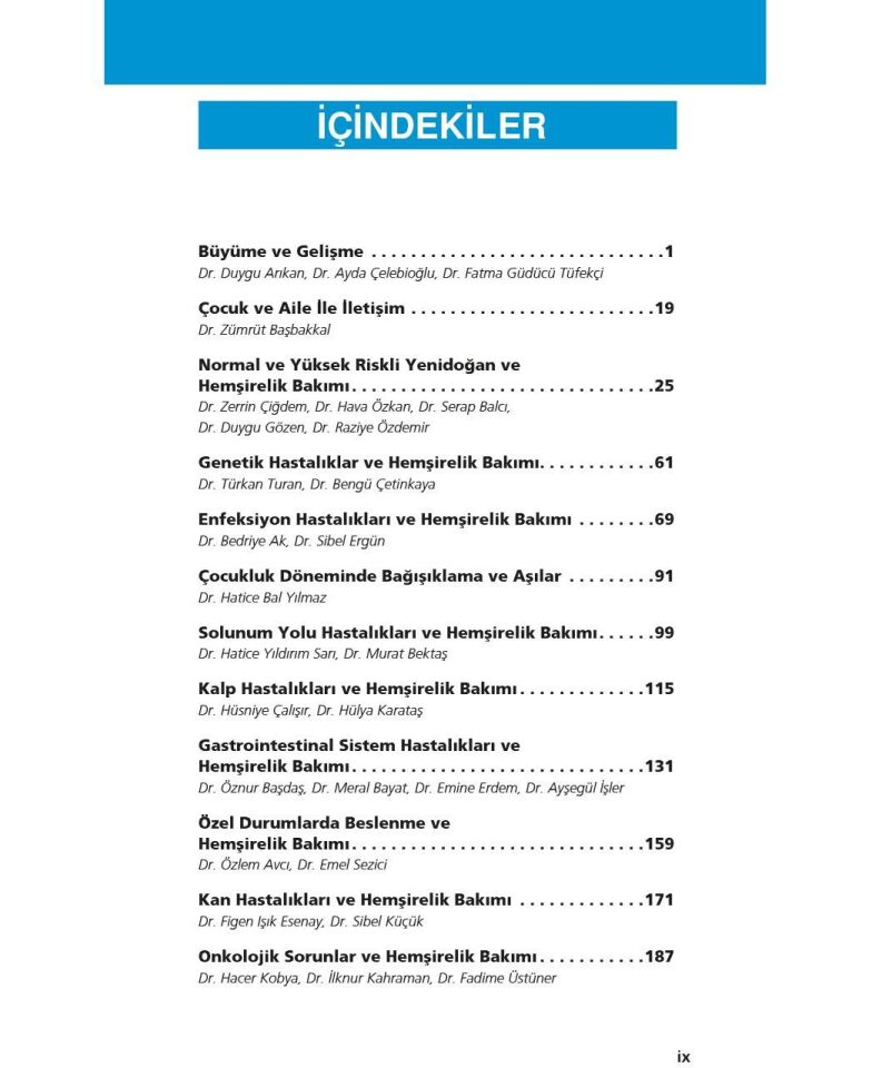 Pediatri Hemşireliği Akıl Notları