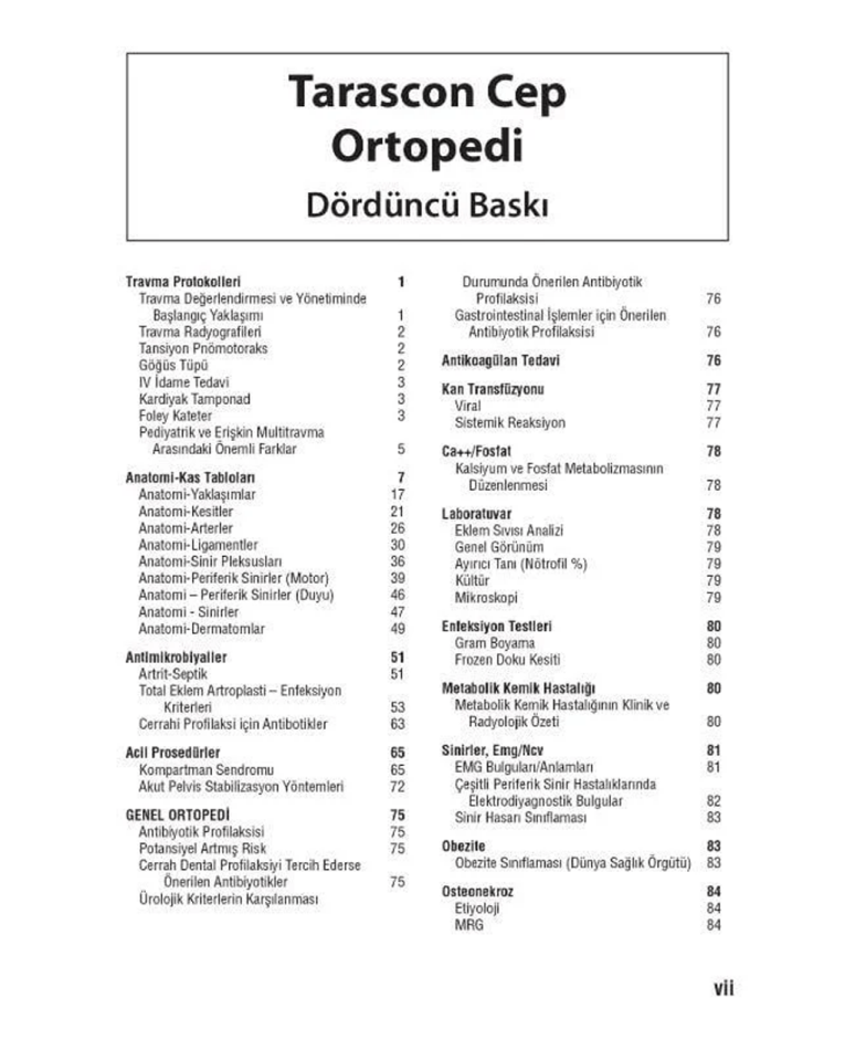 Tarascon Cep Ortopedi