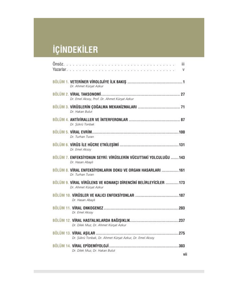 Veteriner Hekimliği Genel Viroloji Akıl Notları (En Fazla Okunan Kitap Serisinden)