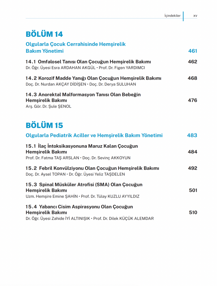 Olgularla Pediatri Hemşireliği