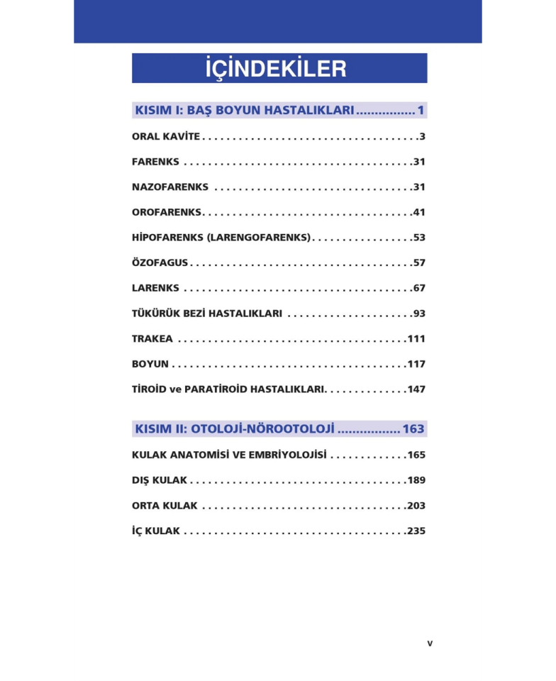 Kulak Burun Boğaz Hastalıkları Akıl Notları Güncel 2. Baskı