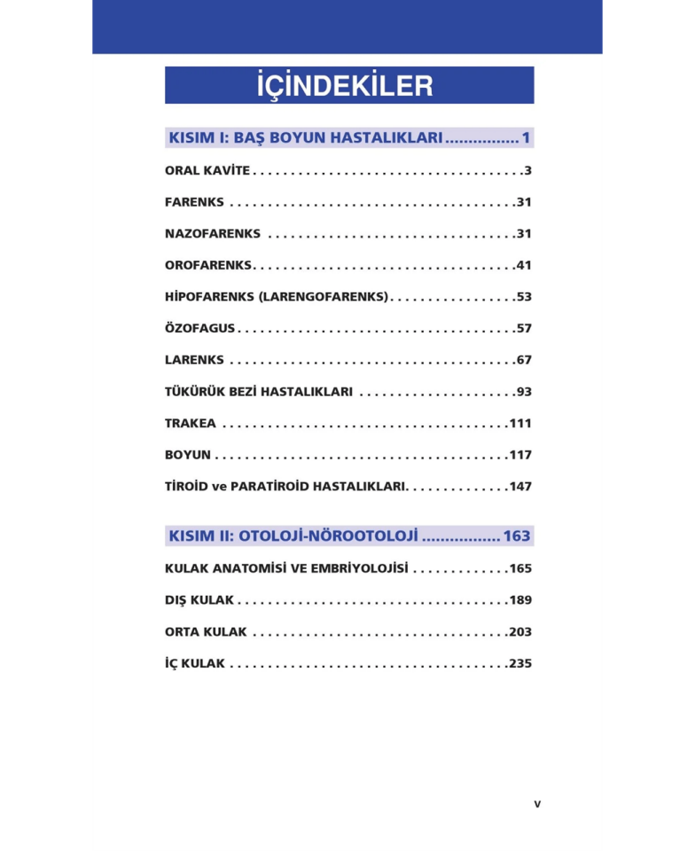 Kulak Burun Boğaz Hastalıkları Akıl Notları Güncel 2. Baskı